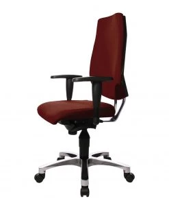 Topstar Bürodrehstuhl Sitness 30 - Kunstfaser / Aluminium - Bordeaux / Schwarz