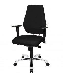 Topstar Bürodrehstuhl Sitness 30 - Kunstfaser / Aluminium - Schwarz / Silber