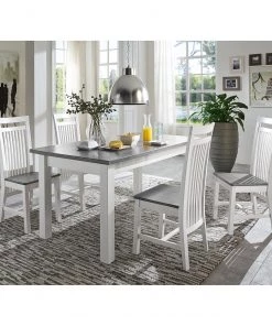 Maison Belfort Esszimmerstuhl Boston (2er-Set) - Kiefer massiv - Kiefer Weiß / Kiefer Grau -Deutschland Stühle Verkaufs-Shop 1000104403 211122 08321200899 MOOD DETAILS P000000001000104403 mood