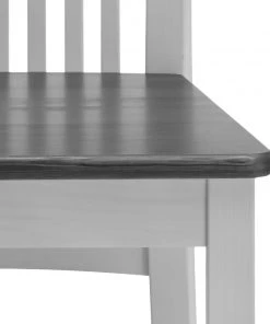 Maison Belfort Esszimmerstuhl Boston (2er-Set) - Kiefer massiv - Kiefer Weiß / Kiefer Grau -Deutschland Stühle Verkaufs-Shop 1000104403 211122 08321200915 DETAILS P000000001000104403