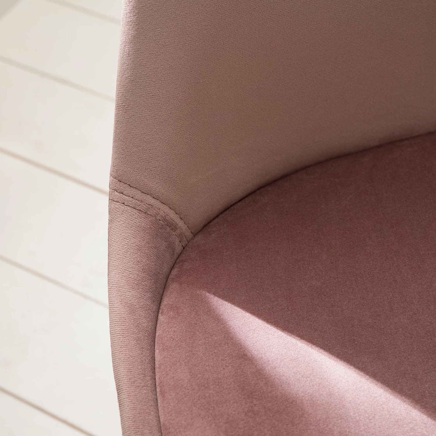 Mørteens Polsterstuhl Aledas lV - Samt / Gummibaum massiv - Altrosa - Beige - 2er Set 11 Mørteens Polsterstuhl Aledas lV - Samt / Gummibaum massiv - Altrosa - Beige - 2er Set – Bild 11