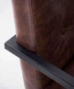 Ars manufacti Freischwinger Lungo - Kunstleder / Metall - Braun / Schwarz 21 Ars manufacti Freischwinger Lungo - Kunstleder / Metall - Braun / Schwarz -Deutschland Stühle Verkaufs-Shop 1000114113 210212 13374400004 DETAILS P000000001000114113