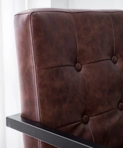 Ars manufacti Freischwinger Lungo - Kunstleder / Metall - Braun / Schwarz 24 Ars manufacti Freischwinger Lungo - Kunstleder / Metall - Braun / Schwarz -Deutschland Stühle Verkaufs-Shop 1000114113 210212 13375100007 DETAILS P000000001000114113