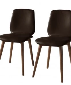 Studio Copenhagen Polsterstuhl Wilga V (2er-Set) - Echtleder