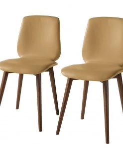 Studio Copenhagen Polsterstuhl Wilga V (2er-Set) - Echtleder