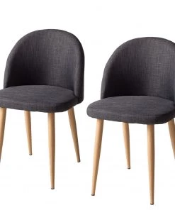 Mørteens Polsterstuhl Sangba (2er-Set) - Webstoff / Metall