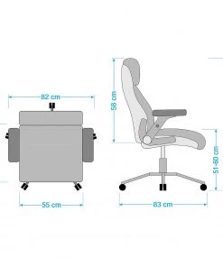 Fredriks Chefsessel Deverre XXL - Kunstleder - Schwarz / Silber -Deutschland Stühle Verkaufs-Shop 1000116982 181112 13501503 GALLERYIMAGES P000000001000116982