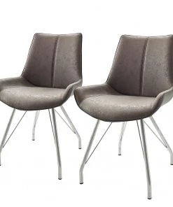 Fredriks Polsterstuhl Saval (2er-Set) - Grau