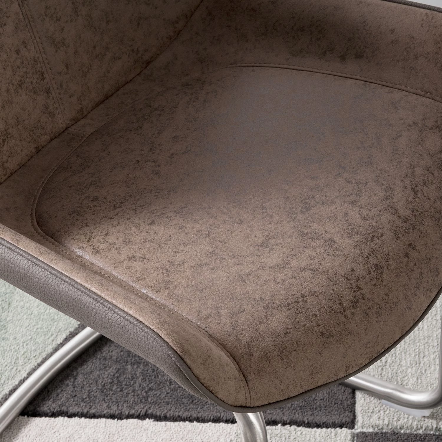 Fredriks Freischwinger Saval (2er-Set) - Vintage Braun 13 Fredriks Freischwinger Saval (2er-Set) - Vintage Braun – Bild 13