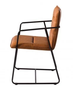 Ars manufacti Armlehnenstuhl Bex - Kunstleder / Metall - Braun / Schwarz 14 Ars manufacti Armlehnenstuhl Bex - Kunstleder / Metall - Braun / Schwarz -Deutschland Stühle Verkaufs-Shop 1000123758 190118 06485100011 GALLERYIMAGES P000000001000123758