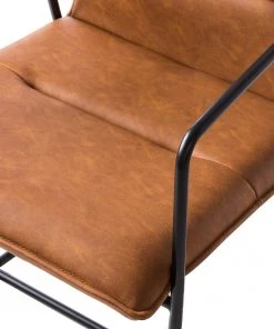Ars manufacti Armlehnenstuhl Bex - Kunstleder / Metall - Braun / Schwarz 15 Ars manufacti Armlehnenstuhl Bex - Kunstleder / Metall - Braun / Schwarz -Deutschland Stühle Verkaufs-Shop 1000123758 190118 06485100012 GALLERYIMAGES P000000001000123758