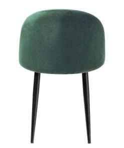 Jack & Alice Polsterstuhl Jacklin (2er-Set) - Samt / Metall - Schwarz - Grün -Deutschland Stühle Verkaufs-Shop 1000123763 180718 07565305 GALLERYIMAGES P000000001000123763 2