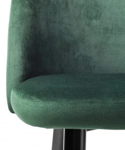 Jack & Alice Polsterstuhl Jacklin (2er-Set) - Samt / Metall - Schwarz - Grün -Deutschland Stühle Verkaufs-Shop 1000123763 180718 07565307 GALLERYIMAGES P000000001000123763 2