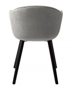 Mørteens Armlehnenstuhl Hallund II - Samt / Gummibaum massiv - Schwarz - Grau -Deutschland Stühle Verkaufs-Shop 1000123817 181107 10110211 GALLERYIMAGES P000000001000123817