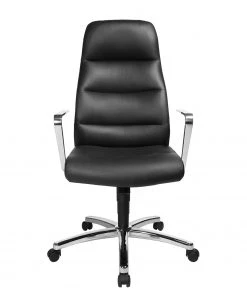 Topstar Bürodrehstuhl Chairman 70 ll - Echtleder / Aluminium - Schwarz / Chrom -Deutschland Stühle Verkaufs-Shop 1000127467 180807 17584841 GALLERYIMAGES P000000001000127467