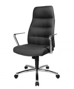 Topstar Bürodrehstuhl Chairman 70 l - Webstoff / Aluminium - Anthrazit / Chrom