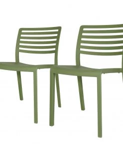 Blanke Design Esszimmerstuhl Lama (2er-Set) - Kunststoff - Pistaziengrün
