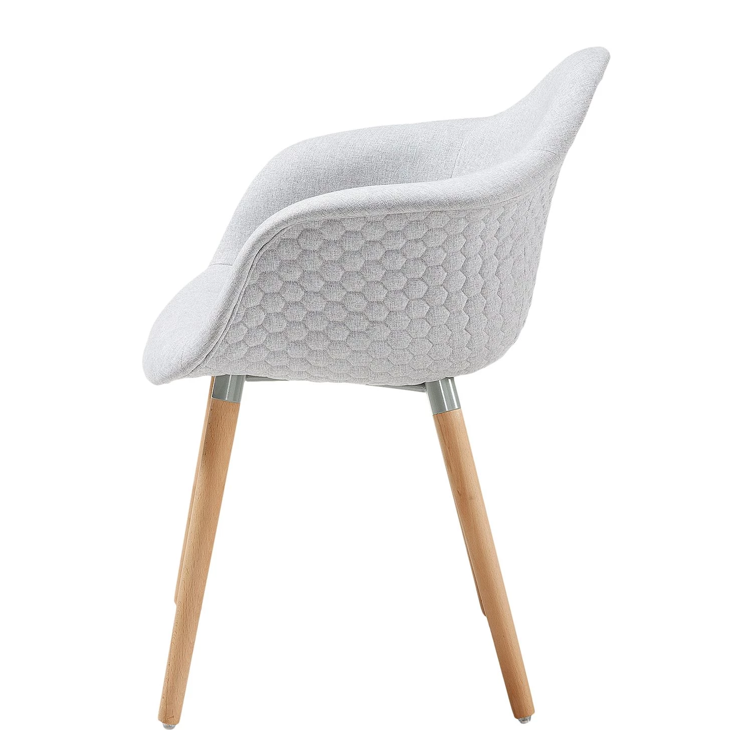 Norrwood Armlehnenstuhl Kevya l (2er-Set) - Lichtgrau 2 Norrwood Armlehnenstuhl Kevya l (2er-Set) - Lichtgrau – Bild 2