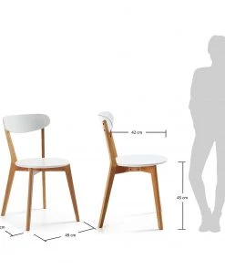 Norrwood Esszimmerstuhl Areia (2er-Set) - Eiche teilmassiv - Weiß / Eiche -Deutschland Stühle Verkaufs-Shop 1000128743 180821 08503872 GALLERYIMAGES P000000001000128743