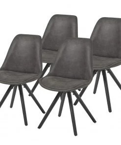 Norrwood Polsterstuhl Ralf II (4er-Set) - Graphit