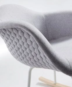 Norrwood Schaukelstuhl Kevya ll (2er-Set) - Webstoff / Esche massiv - Hellgrau / Esche -Deutschland Stühle Verkaufs-Shop 1000128761 180821 085045163 GALLERYIMAGES P000000001000128761