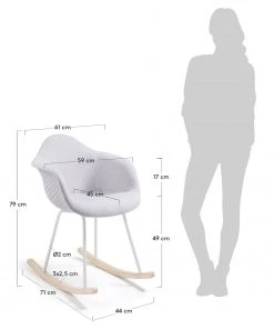 Norrwood Schaukelstuhl Kevya ll (2er-Set) - Webstoff / Esche massiv - Hellgrau / Esche -Deutschland Stühle Verkaufs-Shop 1000128761 180821 085045164 GALLERYIMAGES P000000001000128761