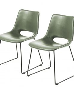 Red Living Esszimmerstuhl Yamhill (2er-Set) - Dunkelgrün