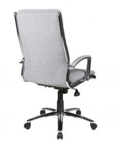 Duo Collection Chefsessel Lennes - Webstoff / Metall - Grau / Chrom -Deutschland Stühle Verkaufs-Shop 1000129054 180817 15164857 GALLERYIMAGES P000000001000129054