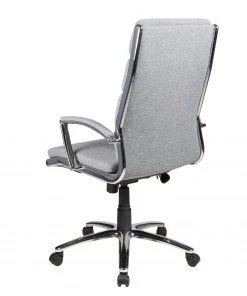 Duo Collection Chefsessel Lennes - Webstoff / Metall - Grau / Chrom -Deutschland Stühle Verkaufs-Shop 1000129054 180817 15164859 GALLERYIMAGES P000000001000129054