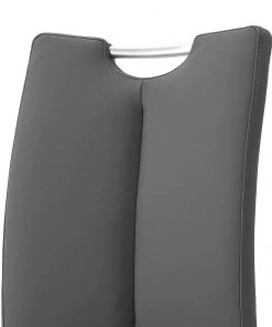 Loftscape Freischwinger Anamela I (2er-Set) - Kunstleder / Edelstahl - Silber - Grau -Deutschland Stühle Verkaufs-Shop 1000129629 180906 07254903 GALLERYIMAGES P000000001000129629