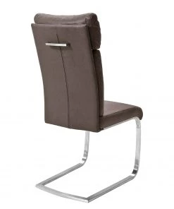 Loftscape Freischwinger Sarena (2er-Set) - Microfaser / Edelstahl - Silber - Antikbraun -Deutschland Stühle Verkaufs-Shop 1000129678 180906 07255338 GALLERYIMAGES P000000001000129678