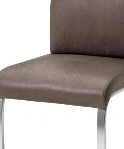 Loftscape Freischwinger Sarena (2er-Set) - Microfaser / Edelstahl - Silber - Antikbraun -Deutschland Stühle Verkaufs-Shop 1000129678 180906 07255340 GALLERYIMAGES P000000001000129678