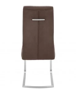 Loftscape Freischwinger Aracala (2er-Set) - Microfaser / Edelstahl - Silber - Braun -Deutschland Stühle Verkaufs-Shop 1000129680 180906 07255551 GALLERYIMAGES P000000001000129680