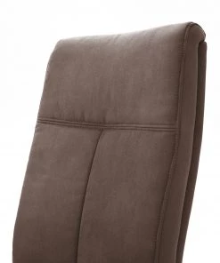 Loftscape Freischwinger Aracala (2er-Set) - Microfaser / Edelstahl - Silber - Braun -Deutschland Stühle Verkaufs-Shop 1000129680 180906 07255553 GALLERYIMAGES P000000001000129680