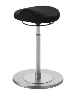 Mayer Sitzmöbel Arbeitshocker Enid - Webstoff / Metall - Schwarz