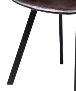 Kare Design Armlehnenstuhl Lounge - Kunstleder / Stahl - Dunkelbraun / Schwarz -Deutschland Stühle Verkaufs-Shop 1000135820 181005 15010218 GALLERYIMAGES P000000001000135820