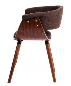 Kare Design Armlehnenstuhl Monaco II - Webstoff / Buche teilmassiv - Braun / Walnuss -Deutschland Stühle Verkaufs-Shop 1000135821 181005 15010321 GALLERYIMAGES P000000001000135821