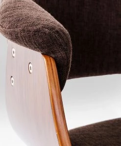 Kare Design Armlehnenstuhl Monaco II - Webstoff / Buche teilmassiv - Braun / Walnuss -Deutschland Stühle Verkaufs-Shop 1000135821 181005 15010323 GALLERYIMAGES P000000001000135821