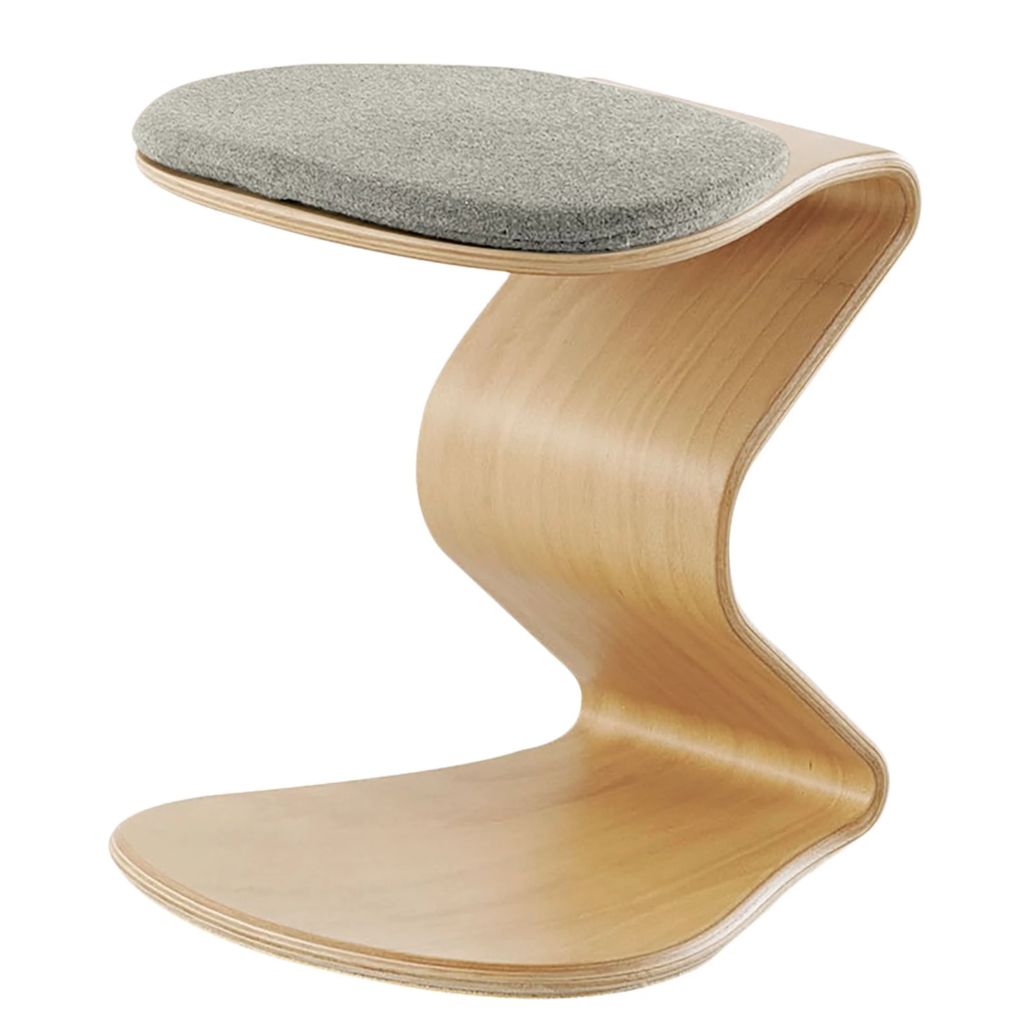 Mayer Sitzmöbel Hocker myERCOLINO - Laneve-Wolle / Echtholzfunier - Granit 1 Mayer Sitzmöbel Hocker myERCOLINO - Laneve-Wolle / Echtholzfunier - Granit