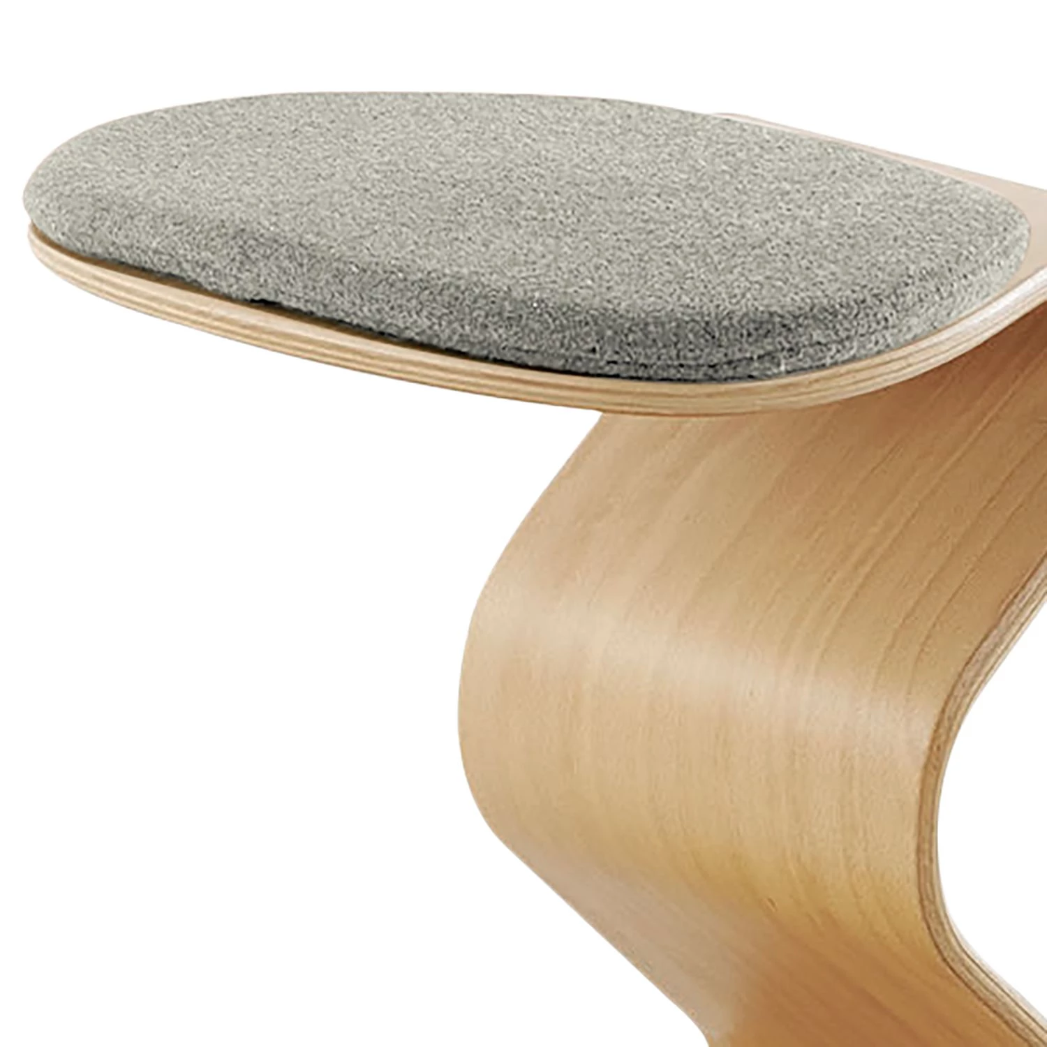 Mayer Sitzmöbel Hocker myERCOLINO - Laneve-Wolle / Echtholzfunier - Granit 2 Mayer Sitzmöbel Hocker myERCOLINO - Laneve-Wolle / Echtholzfunier - Granit – Bild 2