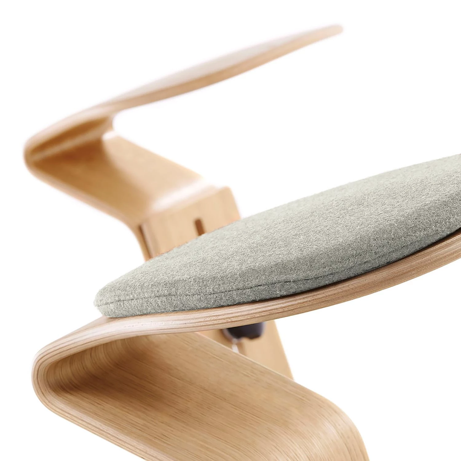 Mayer Sitzmöbel Hocker myERCOLINO - Laneve-Wolle / Echtholzfunier - Granit 4 Mayer Sitzmöbel Hocker myERCOLINO - Laneve-Wolle / Echtholzfunier - Granit – Bild 4