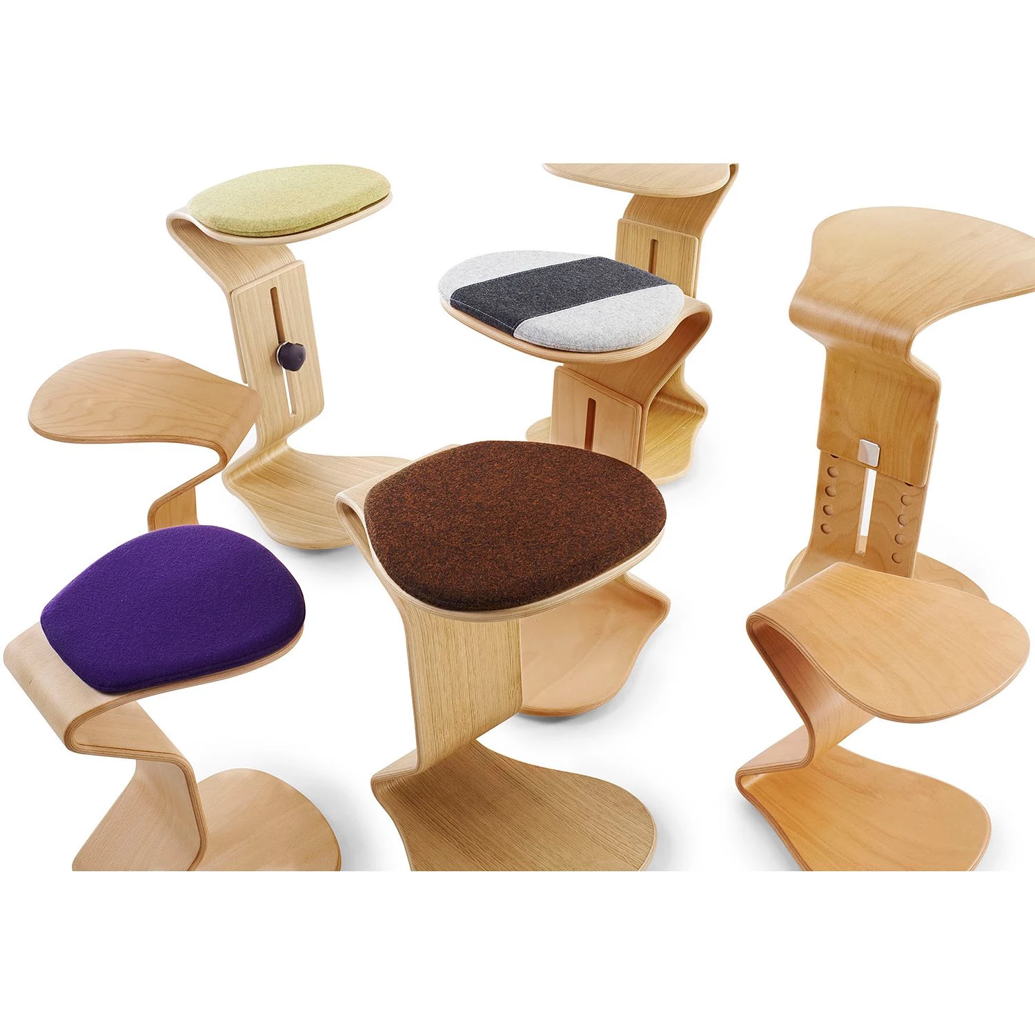 Mayer Sitzmöbel Hocker myERCOLINO - Laneve-Wolle / Echtholzfunier - Granit 8 Mayer Sitzmöbel Hocker myERCOLINO - Laneve-Wolle / Echtholzfunier - Granit – Bild 8