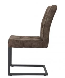 Loftscape Freischwinger Clyde (2er-Set) - Microfaser / Stahl - Vintage Taupe/ Anthrazit 11 Loftscape Freischwinger Clyde (2er-Set) - Microfaser / Stahl - Vintage Taupe/ Anthrazit -Deutschland Stühle Verkaufs-Shop 1000138395 201204 14524100008 DETAILS P000000001000138395