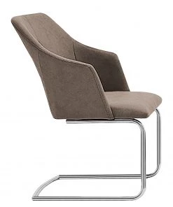 Loftscape Schwingstuhl Tibau (2er-Set) - Kunstleder / Edelstahl - Taupe -Deutschland Stühle Verkaufs-Shop 1000139405 181116 15580018 GALLERYIMAGES P000000001000139405