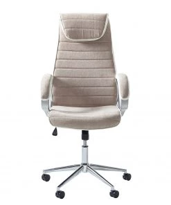 Furnitive Chefsessel Austinmer - Mikrofaser / Kunstleder - Beige / Weiß -Deutschland Stühle Verkaufs-Shop 1000147208 200812 14125100002 DETAILS P000000001000147208