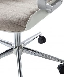 Furnitive Chefsessel Austinmer - Mikrofaser / Kunstleder - Beige / Weiß -Deutschland Stühle Verkaufs-Shop 1000147208 200812 14125100009 DETAILS P000000001000147208