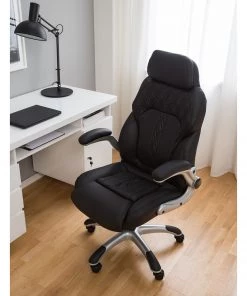 Furnitive Chefsessel Baylor XXL Kunstleder - Microfaser / Kunststoff - Schwarz -Deutschland Stühle Verkaufs-Shop 1000147213 201012 11155900040 MOOD DETAILS P000000001000147213 mood