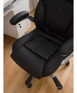 Furnitive Chefsessel Baylor XXL Kunstleder - Microfaser / Kunststoff - Schwarz -Deutschland Stühle Verkaufs-Shop 1000147213 201012 11160300042 DETAILS P000000001000147213