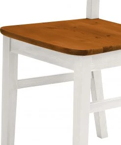 Maison Belfort Esszimmerstuhl Bergen (2er Set) - Kiefer massiv - Kiefer Weiß / Kiefer Bernstein -Deutschland Stühle Verkaufs-Shop 1000149688 211122 08324602672 DETAILS P000000001000149688