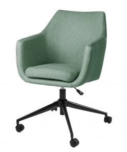 Mørteens Bürodrehstuhl Nicholas II - Webstoff Cors: Mintgrau - Schwarz